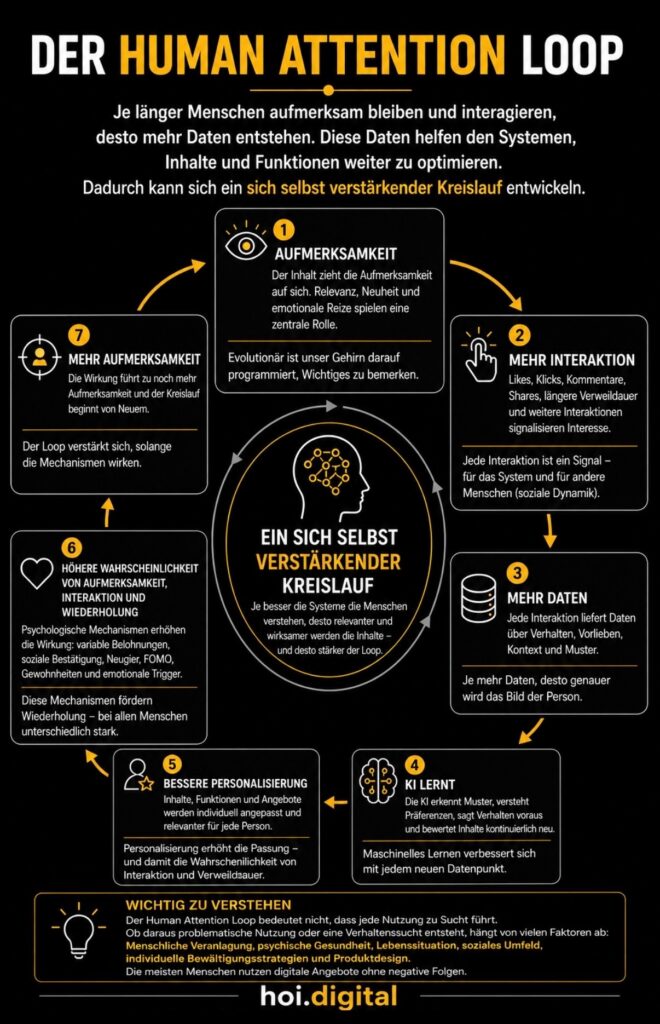 Welchem Ziel dient die Künstliche Intelligenz? 2 hoi.digital Der Human Attention Loop